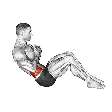 Exercise demonstration of a Russian twist