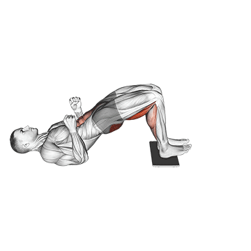 Exercise demonstration of a sliding leg curl with a towel